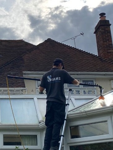 Conservatory roof cleaning